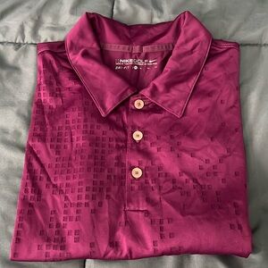 Nike Golf Fuschia Monochromatic Polo Size XL